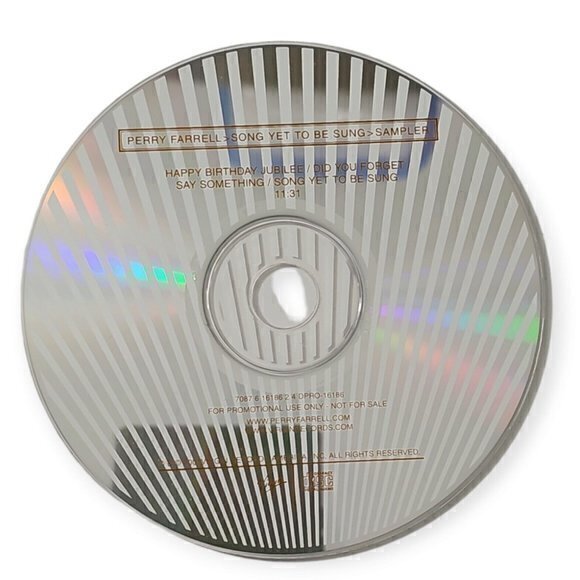 Perry Farrell – Song Yet To Be Sung‎ Sampler [2001 Promotional CD] - Picture 3 of 3